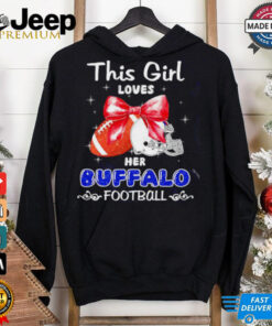 This girl loves her Buffalo Bills Football faux glitter shirt