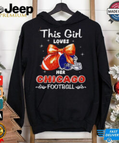 This girl loves her Chicago Bears Football faux glitter shirt