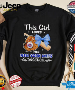 This girl loves her New York Mets baseball shirt