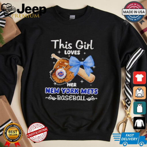 This girl loves her New York Mets baseball shirt