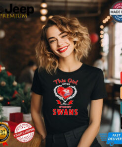 This girl loves her Sydney Swans heart shirt