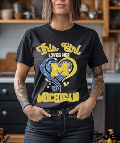 This girl loves her michigan wolverines hearts 2024 shirt