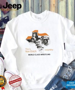 This is Von Erich country world class wrestling shirt