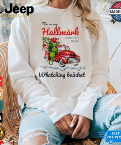 This is my hallmark Christmas movie watching balnket Grinch shirt