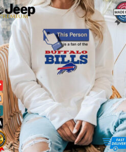 This person is a fan of the Buffalo Bills shirt