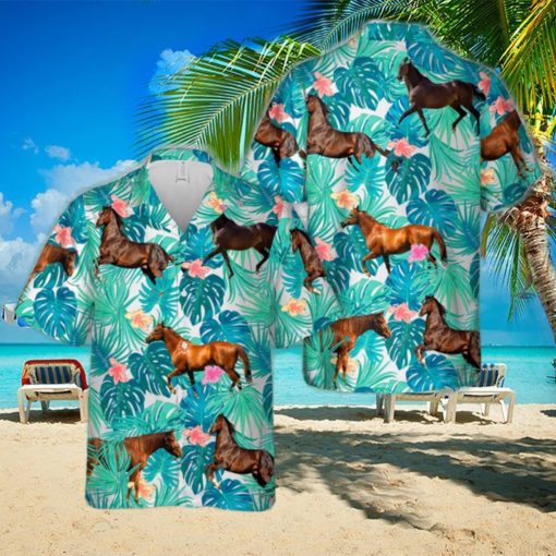 Thoroughbred Horse Hawaiian Shirt