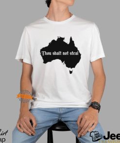 Thou shalt not steal Australia map shirt