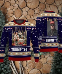 Thug Life Trump Christmas Unly sweater