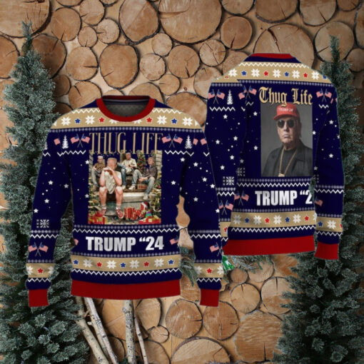 Thug Life Trump Christmas Unly sweater