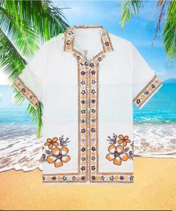 Tiki Party Holiday Hibiscus Pattern Hawaiian Shirt And Shorts