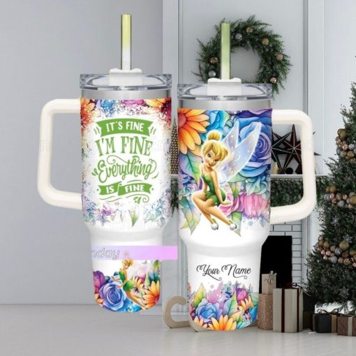 Tinker Bell Tumbler 40oz, Custom Tinker Bell Tumbler