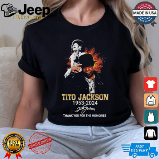 Tito Jackson 1953 2024 Thank You For The Memories T shirt