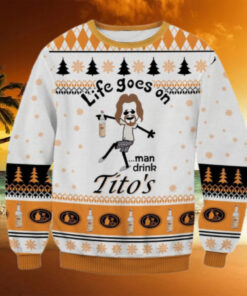 Titos Vodka Christmas Sweater, Tito's Fan Ugly Sweater