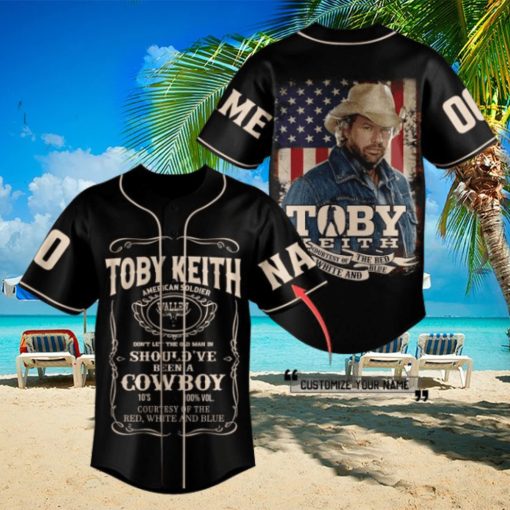 Toby Keith Custom Baseball Jersey