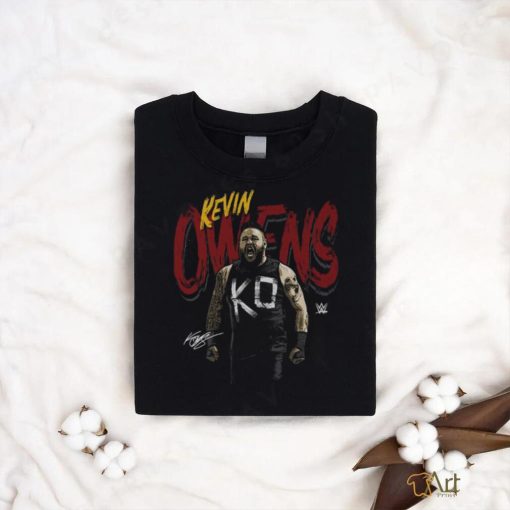 Toddler 500 Level Black Kevin Owens Grunge Name T Shirt