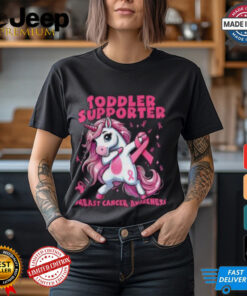 Toddler Support Unicorn Breast Cancer Awareness Shirt, Pink Ribbon Apparel