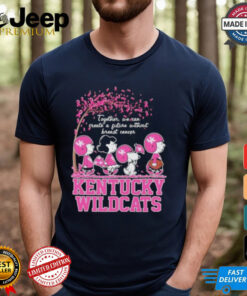 Together We Can Create A Future Without Breast Cancer Snoopy Kentucky Wildcats Shirt