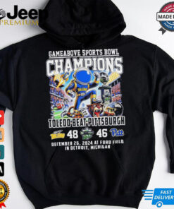 Toledo Rockets beat Pittsburgh Gameabove Bowl Champions 2024 Celebrating shirt