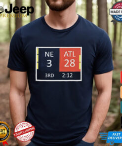 Tom Brady Cowboys Fan Wearing 28 3 Ne 3 Atl 28 To Ne 34 Atl 28 Final T Shirts