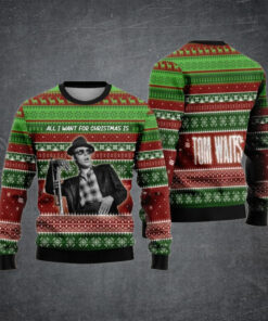 Tom Waits Ugly Christmas Sweater