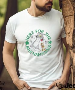Tom and jerry mad engine weathered here for the shenanigans st. paddy’s day graphic 2024 shirt