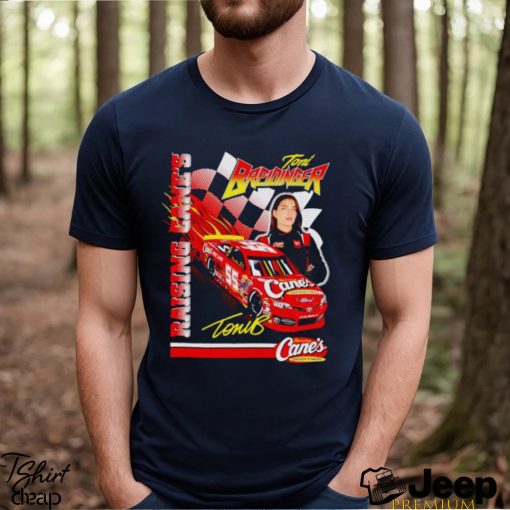 Toni Breidinger no 55 Raising Cane’s Toyota Camry shirt