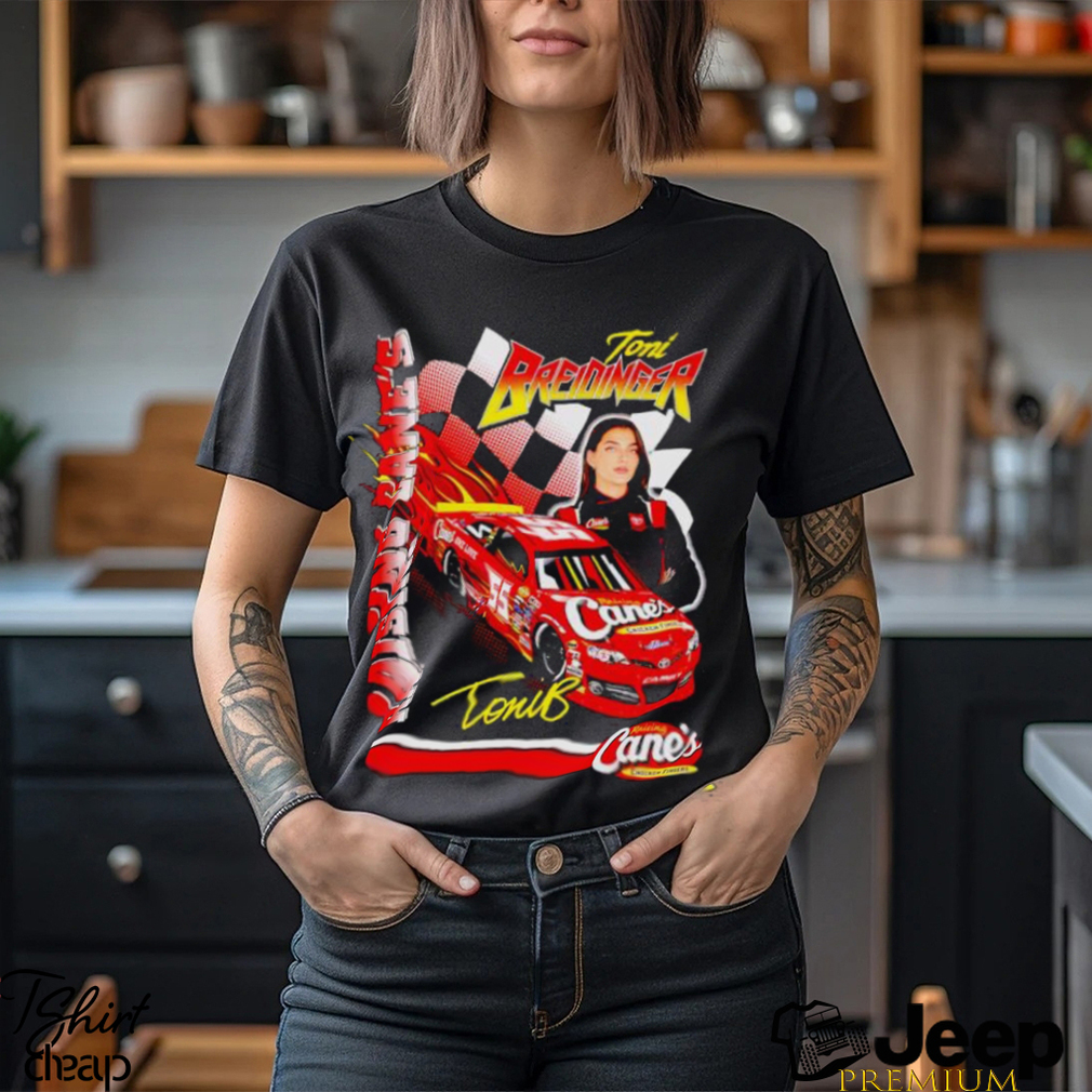 Toni Breidinger no 55 Raising Cane’s Toyota Camry shirt - teejeep