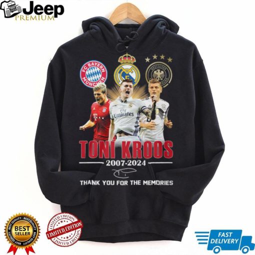 Toni Kroos 2007 2024 Bayern Munchen Real Madrid Thank You For The Memories T Shirt