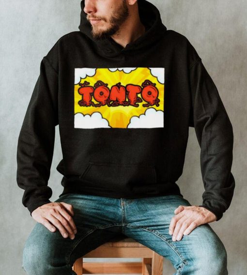 Tonto professional wrestler cloud logo shirt