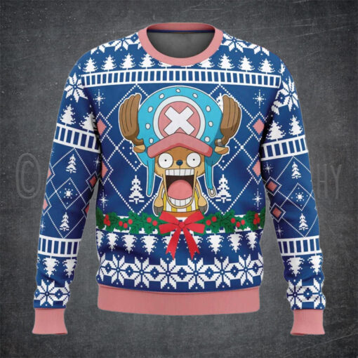 Tony Tony Chopper One Piece Ugly Christmas Sweater