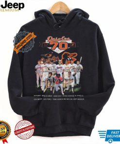 Top Baltimore orioles 70 years of legends from 1954 to 2024 shirt