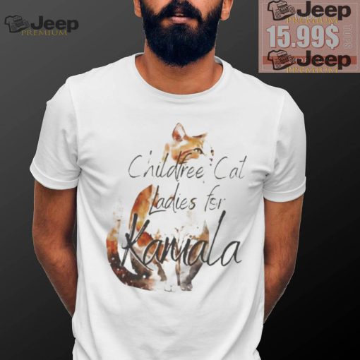 Top Childfree cat ladies for kamala vote for the kitty lady in 2024 shirt