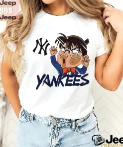 Top MLB New York Yankees Edogawa Conan chibi character shirt