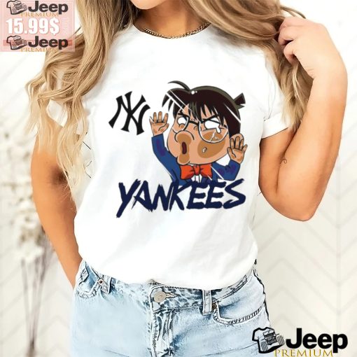 Top MLB New York Yankees Edogawa Conan chibi character shirt