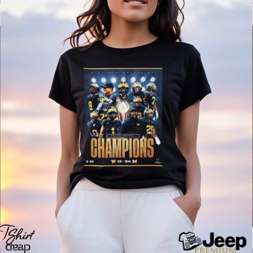 Top Michigan wins the national championship their first title since 1997 shirt