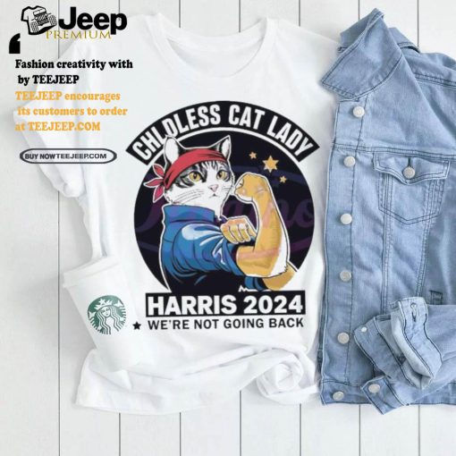 Top Retro Childless Cat Lady Harris 2024 Kamala Harris shirt