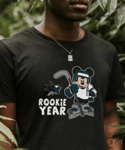 Top San Jose Sharks Mickey Disney Rookie Year T Shirt