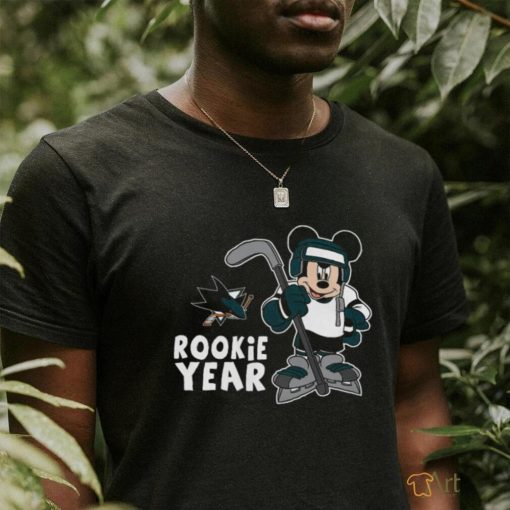 Top San Jose Sharks Mickey Disney Rookie Year T Shirt