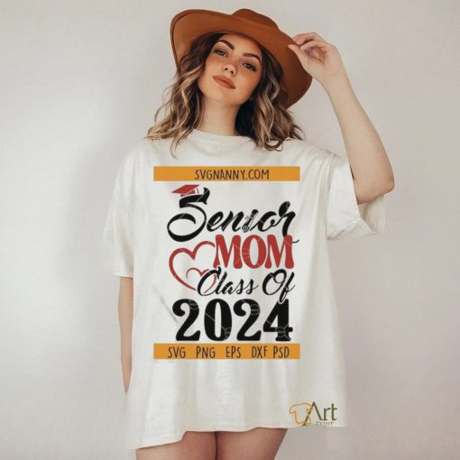 Top Senior Mom 2024 Graduation Png T shirt