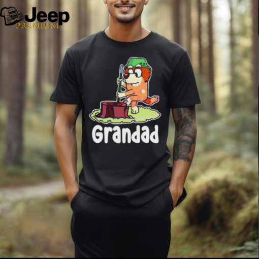 Top retro Bluey Grandad Family Cartoon Shirt