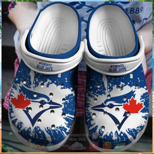 Toronto Blue Jays Blue White Mlb Crocs Clog Shoes