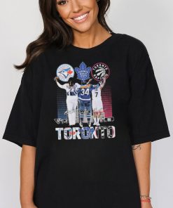 Toronto Blue Jays Toronto Maple Leafs Toronto Raptors Signature Toronto T shirt For Fans