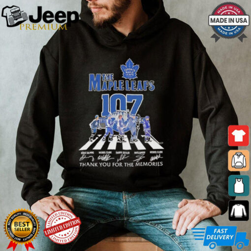 Toronto Maple Leafs 107th Anniversary 1917 2024 thank you for the memories signatures shirt