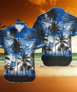 Toronto Maple Leafs NHL Hawaii Coconut And Logo Full Printed Hawaiian Shirt