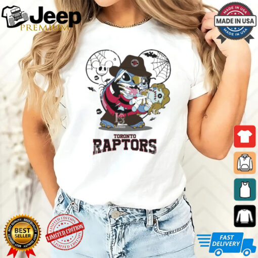 Toronto Raptors Stitch Freddy Krueger Halloween Shirt