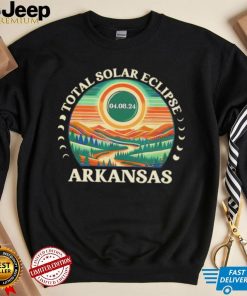 Total Solar Eclipse Arkansas 2024 retro shirt