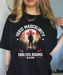 Toxic Masculinity Ends Evil Regimes Be A Man Shirt