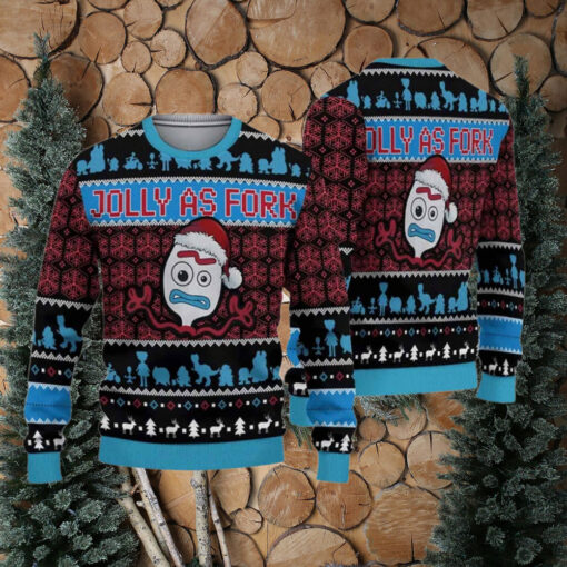 Toy Story Jolly As Fork Ugly Christmas Sweater