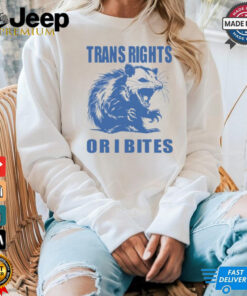 Trans Rights Or I Bites Raccoon T Shirt