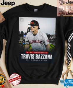 Travis Bazzana Cleveland Guardians No. 1 Pick 2 B Oregon State shirt